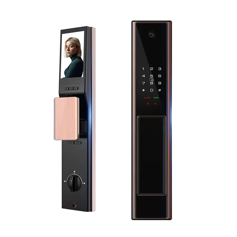New Waterproof Design Smart Door Lock 2022 Surveillance CameraVisible Smart Password Lock Fully Automatic Fingerprint Locks