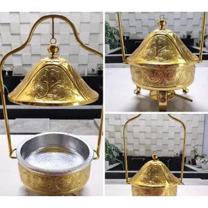 Platos de frotamiento Hot Pot Chafer Platos Comida Buffet Display Calentador HECHO DE Metal para Catering Platos de frotamiento Suministros de hotel - Product Image 4