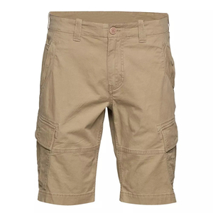 New Arrival Wholesale Men's Solid Color <b>Cargo</b> <b>Short</b> Mid Waist Button Fly 100% Cotton Casual Anti-Wrinkle Breathable <b>Cargo</b> <b>Shorts</b> - Product Image 4