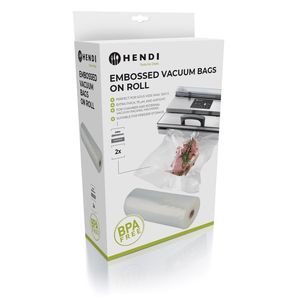 HENDI Embossed Vacuum Storage <b>Bag</b> on Roll 2 Pieces 6000x200mm - Product Image 1