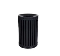 Poubelle noire poubelle en métal poubelle en acier inoxydable poubelle de Table poubelle décorative ronde collecteur d'ordures maison essentielle