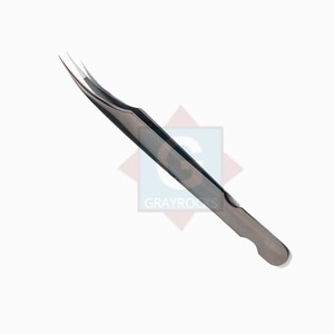 Pinzas de extensión de pestañas con logotipo personalizado Pinzas de pestañas de maquillaje de belleza de acero inoxidable - Product Image 2