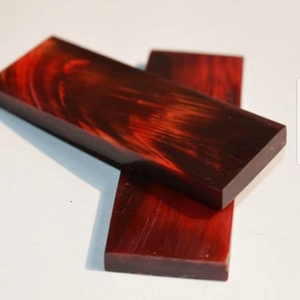 Red Buffalo Horn <b>Knife</b> <b>Handle</b> Scales Handcrafted Polished Natural Craft Material with Customizable Size and Love Style Design - Product Image 1