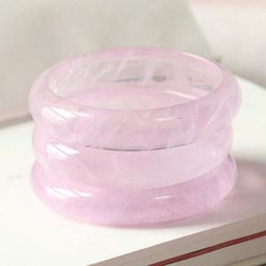 Nuovo arrivo delicato liscio naturale <span class=keywords><strong>quarzo</strong></span> rosa braccialetto <span class=keywords><strong>di</strong></span> cristallo per le donne gioielli regali - Product Image 2