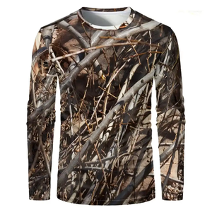 Camisa de Camuflaje para Hombre, Resistente, Ligera, de Secado Rápido, Transpirable, de Lona Resistente al Viento, Diseño Robusto para Exteriores - Product Image 1