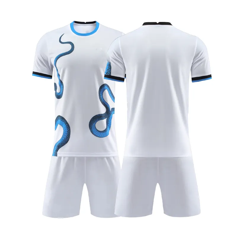 Venta al por mayor personalizado sublimación logotipo impresión nuevo modelo hombres Camiseta deportiva conjunto completo uniforme de fútbol camiseta de fútbol