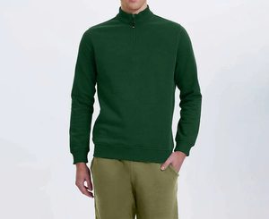 Wholesale <b>Mock</b> <b>Neck</b> High Quality Sweatshirt Heavyweight Cotton Sweatshirt Custom Logo Oversized Crewneck Sweatshirt - Product Image 2