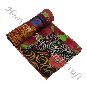 Kantha <b>Quilt</b> Gudari Kantha <b>Quilt</b> Gudari Hot Selling Wholesale Gold Supplier GD1079 Handmade Kantha <b>Quilt</b> Cotton Printed Indian - Product Image 3