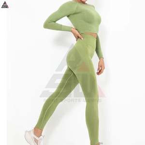 Vente flash : Vêtements de yoga confortables pour femmes grandes tailles, motif uni, haute qualité, légers, respirants, ensembles à prix avantageux, faible MOQ - Product Image 3