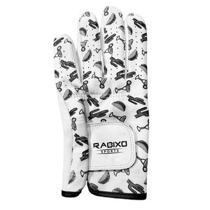 Gants de golf personnalisés avec logo imprimé en couleur, respirants, pour hommes, femmes et enfants, en cuir véritable, sportifs, fabrication OEM, marque privée - Product Image 3