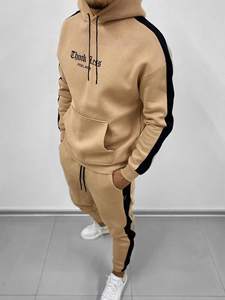 Conjunto de chándal de invierno personalizable para hombre Traje de jogging con capucha multicolor con diseño de elección propia - Product Image 3