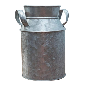 Boîte à lait faite à la main jardinière de fleurs jardinière décorative seau de qualité supérieure boîte à lait galvanisée - Product Image 1