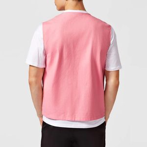 Logotipo personalizado y color transpirable sin mangas Cargo chaleco chaqueta con múltiples bolsillos para el verano - Product Image 2