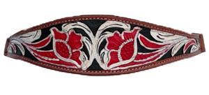 Western Horse Bridle Premium Flower <b>Tooled</b> Cowhide <b>Leather</b> Headstall <b>Crafted</b> by Indian Exporters - Product Image 4