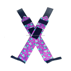 Tender Sparkling Durable Cotton Polyester Wrist <b>Wrap</b> Printed Weightlifting Protection Women Comfort Support Customizable Strap - Product Image 2