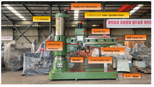 Machine à percer radiale robuste <span class=keywords><strong>de</strong></span> grande taille 63 mm Z3063x2000, machine à percer radiale hydraulique - Product Image 5