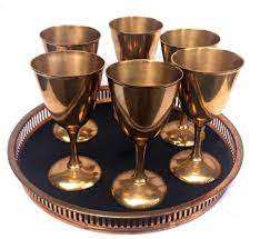 Brass <b>Wine</b> <b>Goblet</b> Handmade Engraved Chalice Vintage Metal Drinking Cup Antique Style Barware Wedding Gift Elegant Tableware - Product Image 2
