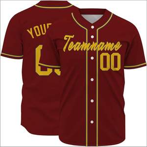 Recién llegado, camisetas de béisbol Unisex, ropa deportiva personalizada para jóvenes, uniforme personalizado completo con opción de talla grande - Product Image 1