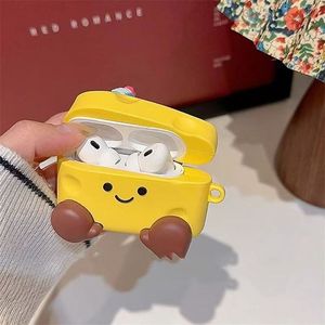Cartoon <strong>Cute</strong> Cheese Wireless <strong>Earphone</strong> Silicon Cover Soft Silicone Case for Airpods 1 2 3 4 for Airpods 2 - Product Image 6