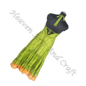 Hippy Boho – tissu imprimé indien, nouvelle collection 2023, vêtement en soie, vente en gros, robe longue, vêtements pour femmes, article Floral - Product Image 4