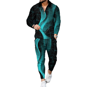 ชุดวอร์มฤดูหนาวของผู้ชายเสื้อผ้าผู้ชายผ้าฝ้าย100% ลายพื้นเป็นที่ต้องการสูง - Product Image 5