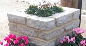 Décoration de jardin extérieure européenne : Bac à plantes en pierre de granit et pierre calcaire, style ancien lavabo - Product Image 2