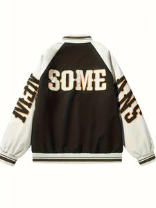 Chaqueta de béisbol de lana reversible de lujo para hombre, chaqueta universitaria estilo Letterman, chaqueta de bordado alto para hombre - Product Image 4