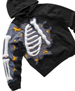 Sudadera Unisex de Estilo Urbano con Estampado 3D en Relieve, Gruesa, Holgada, Transpirable y con Estampado Personalizado - Product Image 5