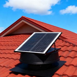 Ventilatore Assiale Industriale Whirly Bird DC15V OEM con Motore Brushless DC, Alimentato a Energia Solare per Allevamenti, Serre e Pollai - Product Image 1