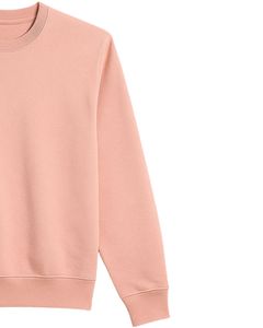 Sudadera de Felpa Rosa Melocotón para Mujer, Cuello Redondo, Manga Larga, Algodón Suave, Informal, Cálida para Invierno, Diseño Personalizado OEM - Product Image 3