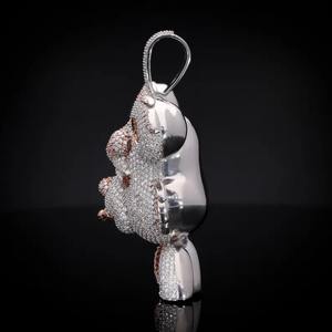 Bling Iced Out Cartoon Pendant hip hop pendant Pendant for men / gift for him - Product Image 5