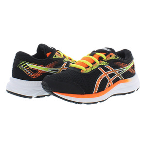 Chaussures Asics Gel-Excite 6 Gs Wide pour garçons, couleur : noir/orange/jaune, 100% authentiques - Product Image 3