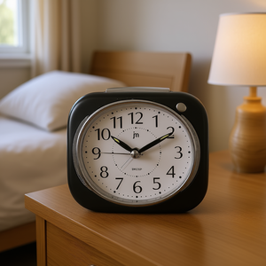 Réveil noir Lowell JA 7109N, élégant réveil de bureau et de table - Product Image 3