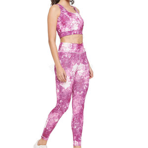 Crea tu idea La demanda del cliente Conjuntos de yoga para mujeres de color Logotipo profesional Impreso personalizado Conjuntos de yoga para mujeres de buena calidad - Product Image 3