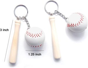 พวงกุญแจไม้ซอฟต์บอลดีไซน์ใหม่ล่าสุด เป็นมิตรกับสิ่งแวดล้อม กันน้ำ ของที่ระลึกงานปาร์ตี้ธีมกีฬา ของที่ระลึกทีม ของขวัญพวงกุญแจไม้จิ๋ว - Product Image 5