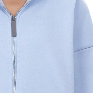 Hot <b>Sale</b> Custom Logo Casual Sweatsuits <b>Zipper</b> Hoodies Stylish Pockets Sweatpants and <b>Zipper</b> Women's Hoodies - Product Image 5