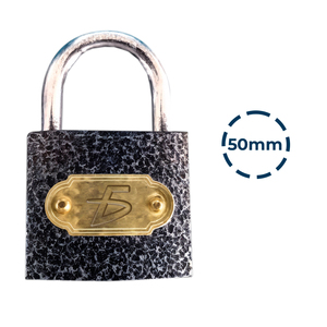 Lucchetto Rinforzato con Gancio Corto da 50mm, Dispositivo di Sicurezza in Acciaio con Chiave - Product Image 6