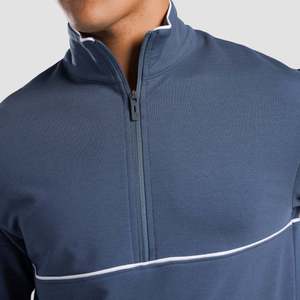 Sudadera con media cremallera 100% poliéster French Terry con diseño marino y cremallera - Product Image 6