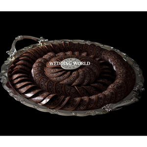 Bandeja de chocolate de acero inoxidable niquelada Bandeja de chocolate hecha a mano de calidad premium Nueva bandeja de chocolate más vendida - Product Image 1