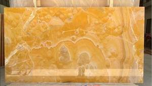 แผ่นหินโอนิกซ์สีเหลืองคริสตัลแผ่นหินธรรมชาติแผ่นสับปะรดสีเหลืองหินนิลสีเหลือง - Product Image 4