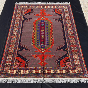 Alfombra Baluch Medallion, Anudada a Mano, Tradicional, Estilo Persa, para Sala de Estar, Decoración del Hogar - Product Image 1