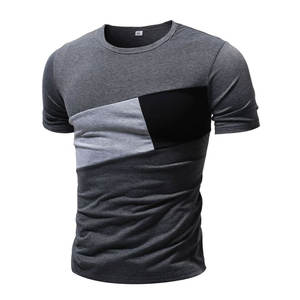 T-shirt léger 100% coton de haute qualité T-shirt d'impression personnalisée T-shirt respirant uni pour hommes à vendre - Product Image 1