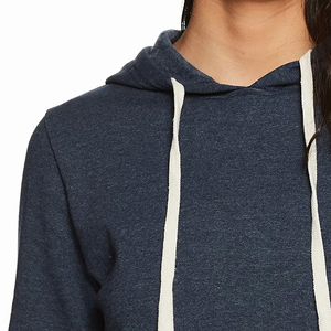 Sweat à capuche personnalisé en molleton respirant de haute qualité en coton et polyester, motif uni, impression sérigraphique 340g pour femme - Product Image 5