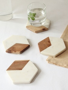 Juego de Posavasos de Mármol Premium, Posavasos de Piedra Natural Hechos a Mano para Decoración de Mesa, Suministro al por Mayor para Hoteles y Restaurantes - Product Image 6