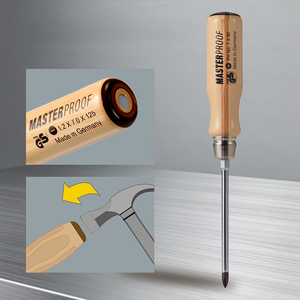 Destornillador Magnético MASTERPROOF de Mango Único de <span class=keywords><strong>Madera</strong></span>, Puntas Planas y Phillips para Trabajos en <span class=keywords><strong>Madera</strong></span> - Product Image 3
