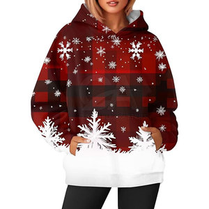 Made in Pakistan New Design Christmas Hoodie Fashionable <b>Sublimation</b> Christmas <b>Hoodies</b> Anti-pilling breathable <b>hoodies</b> for woman - Product Image 5