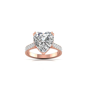Elegante Anillo de Diamante Solitario con Corte Corazón de 3 Quilates para Mujer, Regalo de Compromiso, Boda, Aniversario, Joyería Fina de Lujo - Product Image 3