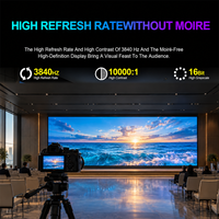 Mur vidéo LED intérieur P1.86 avec garantie de 3 ans, 3840 Hz, service frontal, panneau mural LED sans soudure pour grande salle de classe