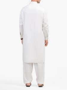 Salwar Kameez pour hommes pakistanais, coupe classique, tenue traditionnelle musulmane pour la prière Jumma et les occasions décontractées au bureau - Product Image 5