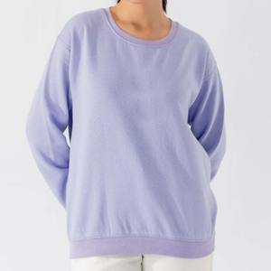 2026 Latest <b>Women's</b> Oversize Drop Shoulder <b>Sweatshirt</b> Hooded <b>Long</b> Sleeves Pullover with Thick Fleece <b>for</b> Winter Wholesale Price - Product Image 1